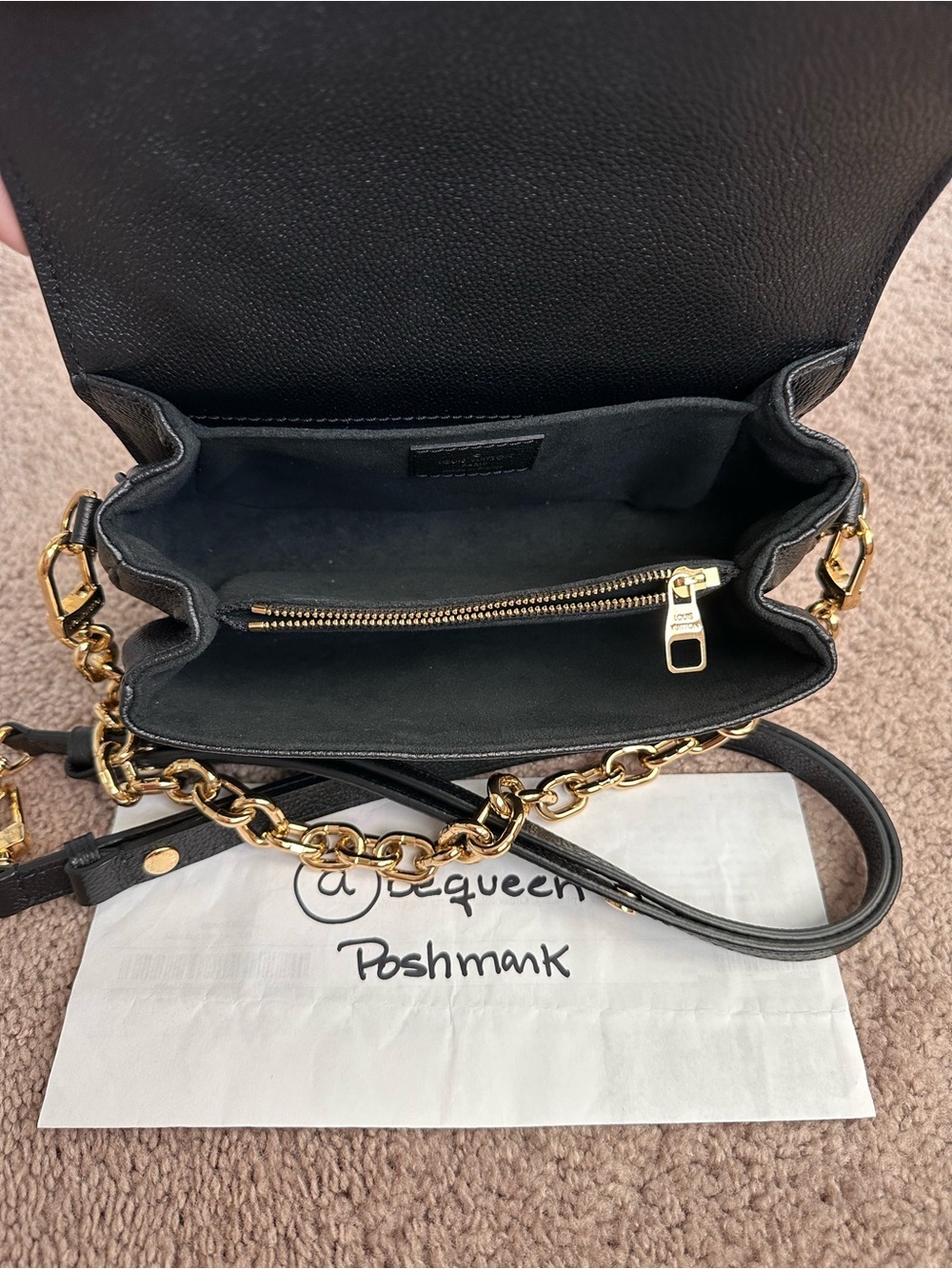 Louis Vuitton Empreinte Pochette Metis East West Black Leather - Picture 5 of 17